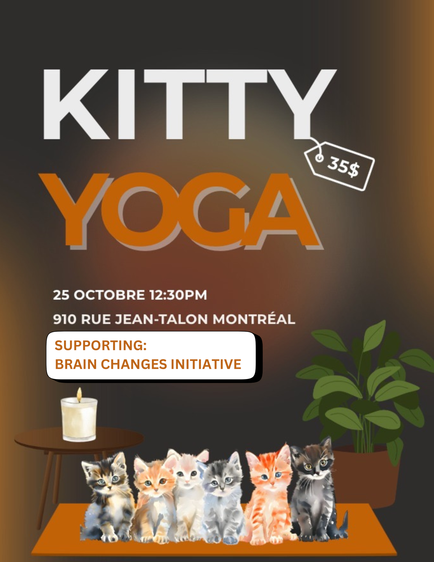 BCI Montreal - Kitten Yoga Event