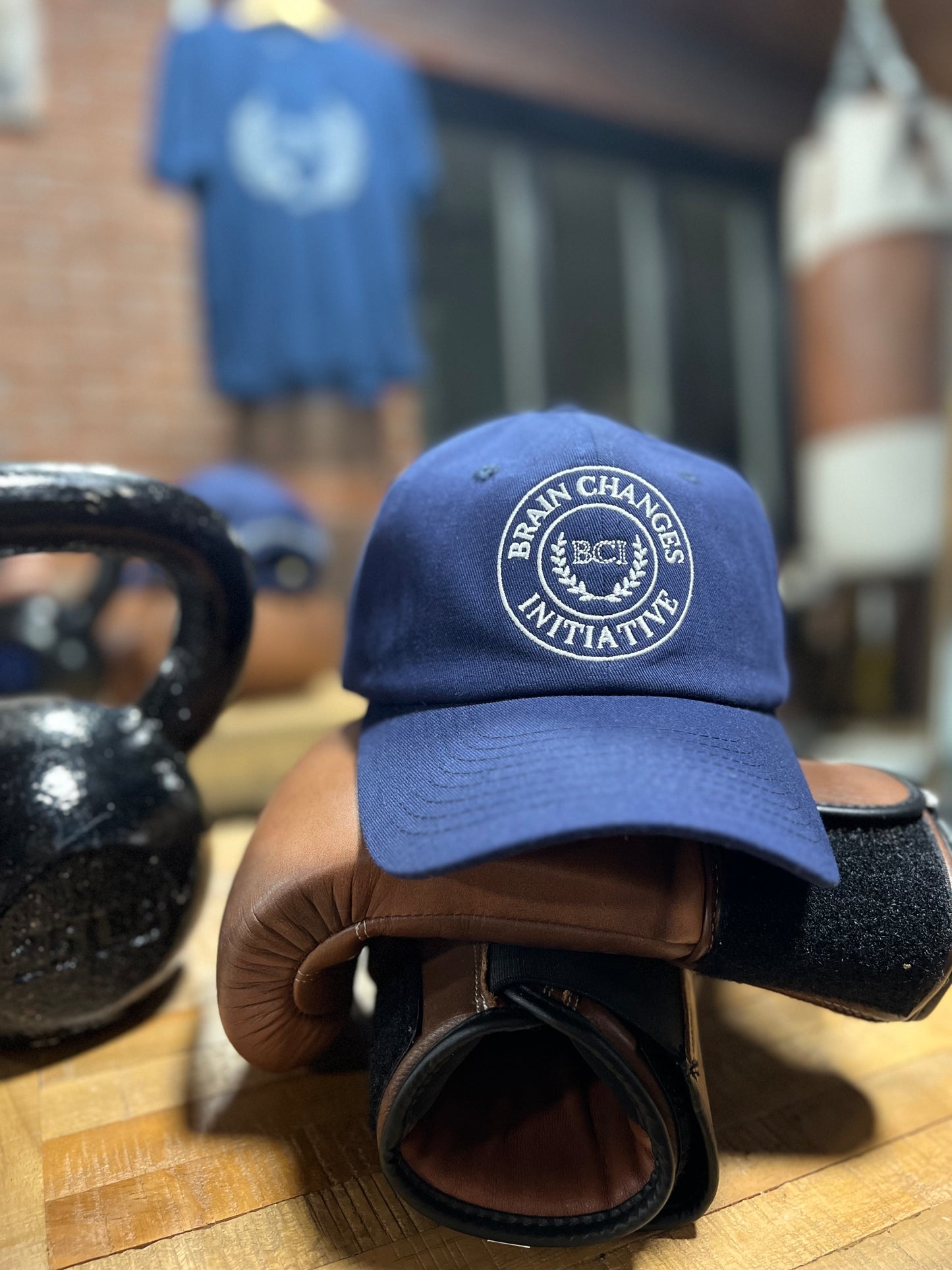 Classic BCI Brain Health Hat – Unisex - Solid Vintage Blue Hat
